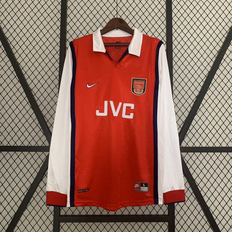 Camiseta retro Arsenal local 1998/99 - Manga Larga