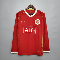 Camiseta Retro Manchester United Local 2006/07 - Manga Larga