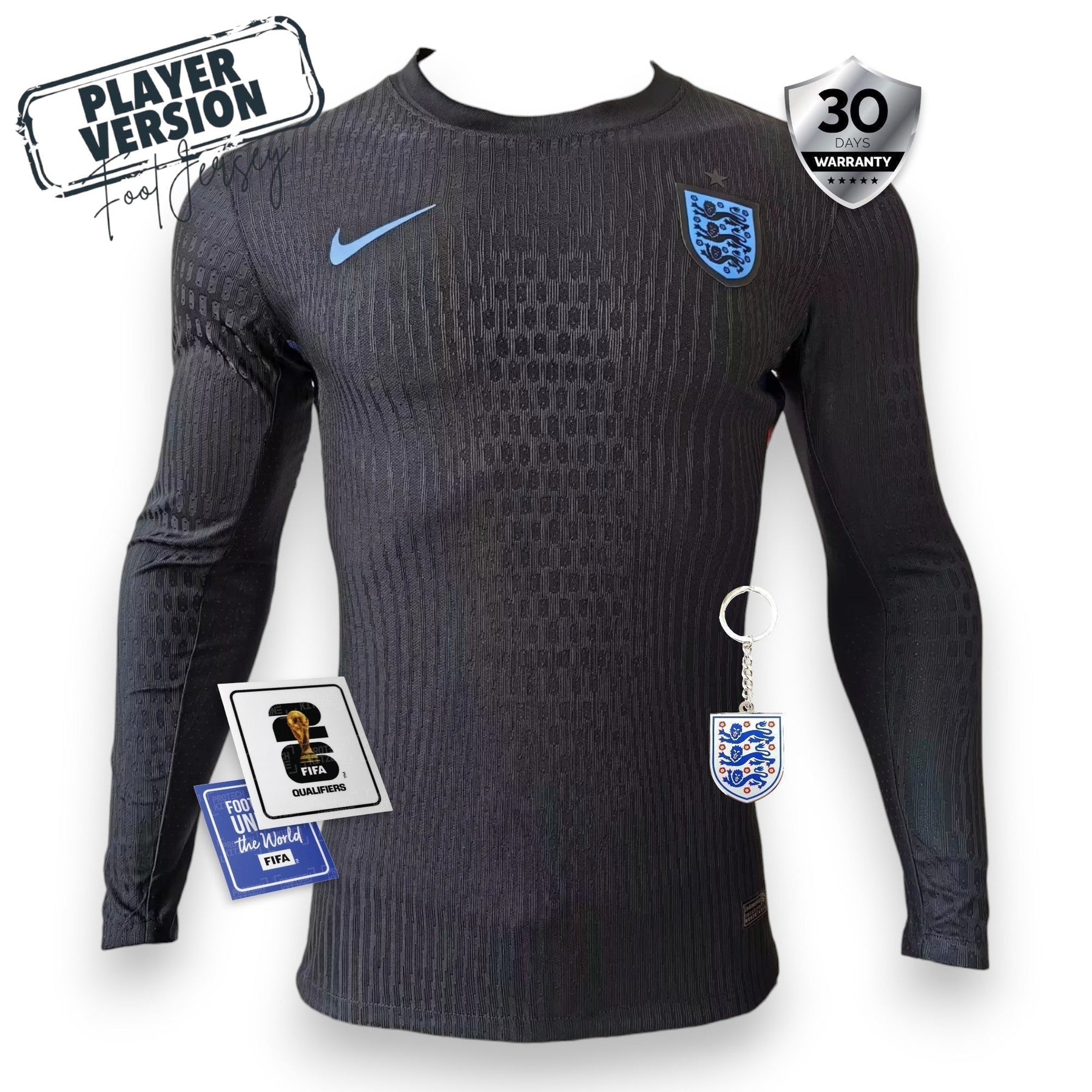 Camiseta Visitante de Inglaterra 2025/2026 - Manga Larga