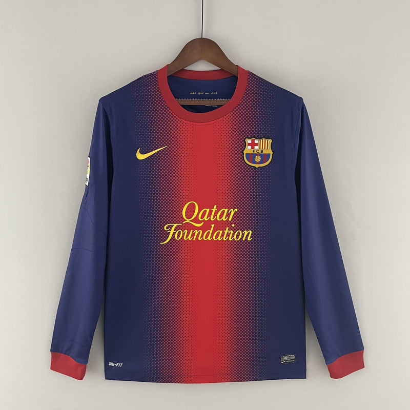Camiseta retro del Barcelona 2012/2013 - Manga Larga