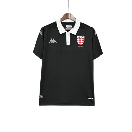 Monaco 25/26 Camiseta Edición 100 Aniversario - Negra - Versión Fan
