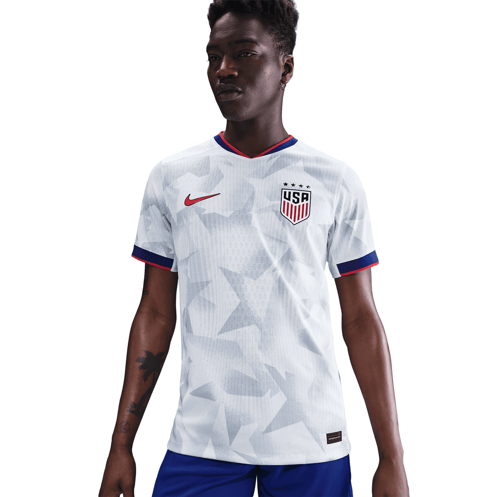 EE. UU. USWNT 2025 Camiseta de local brillante - Versión jugador [Corte ajustado]