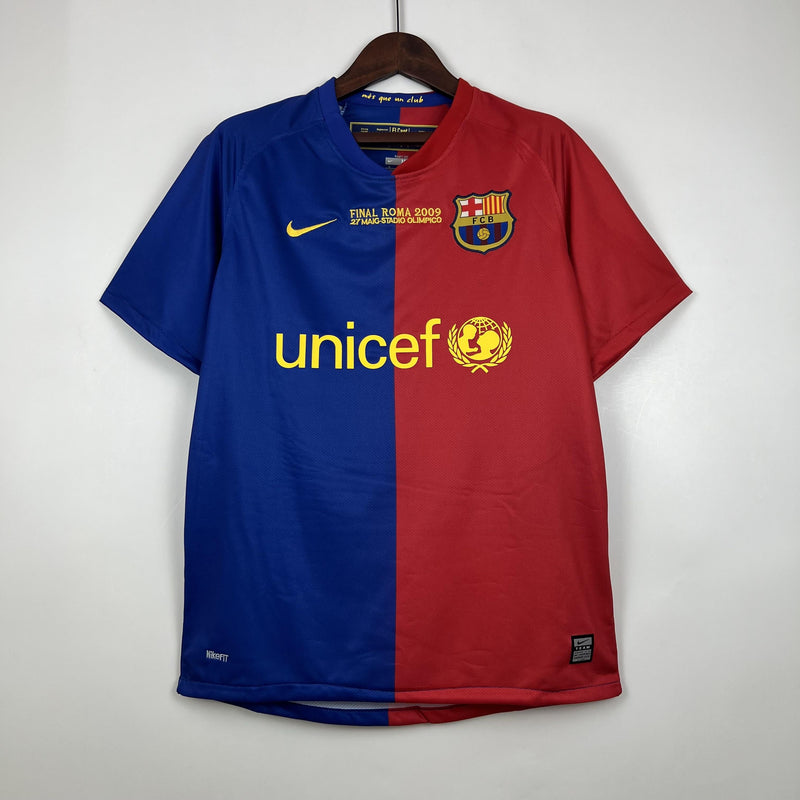 Camiseta retro de local del Barcelona de la UEFA Champions League 2008/2009