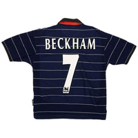 BECKHAM #7 Camiseta retro Manchester United Visitante 1999/00