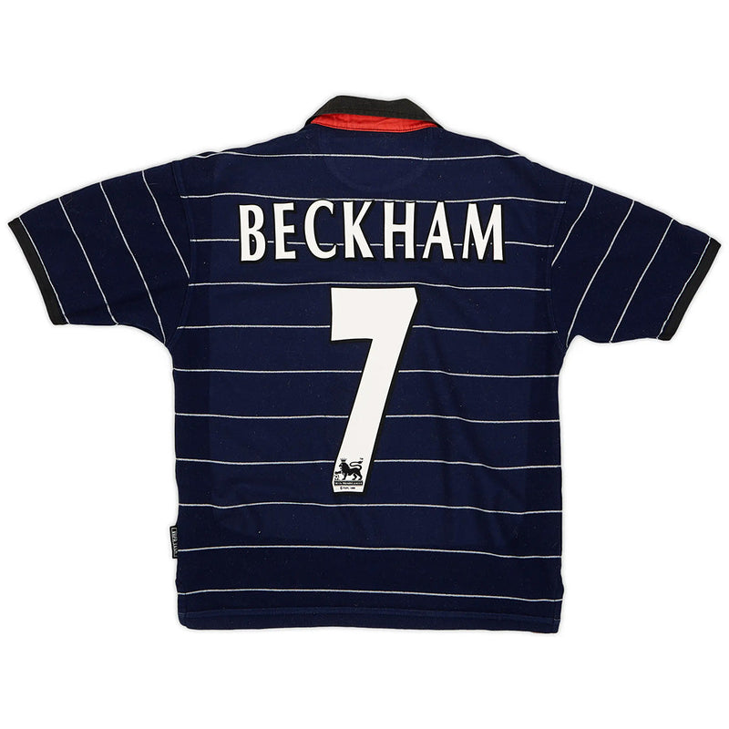 BECKHAM #7 Camiseta retro Manchester United Visitante 1999/00