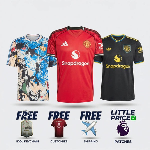 COMBO Manchester United 25/26 - Local, Visitante y Especial