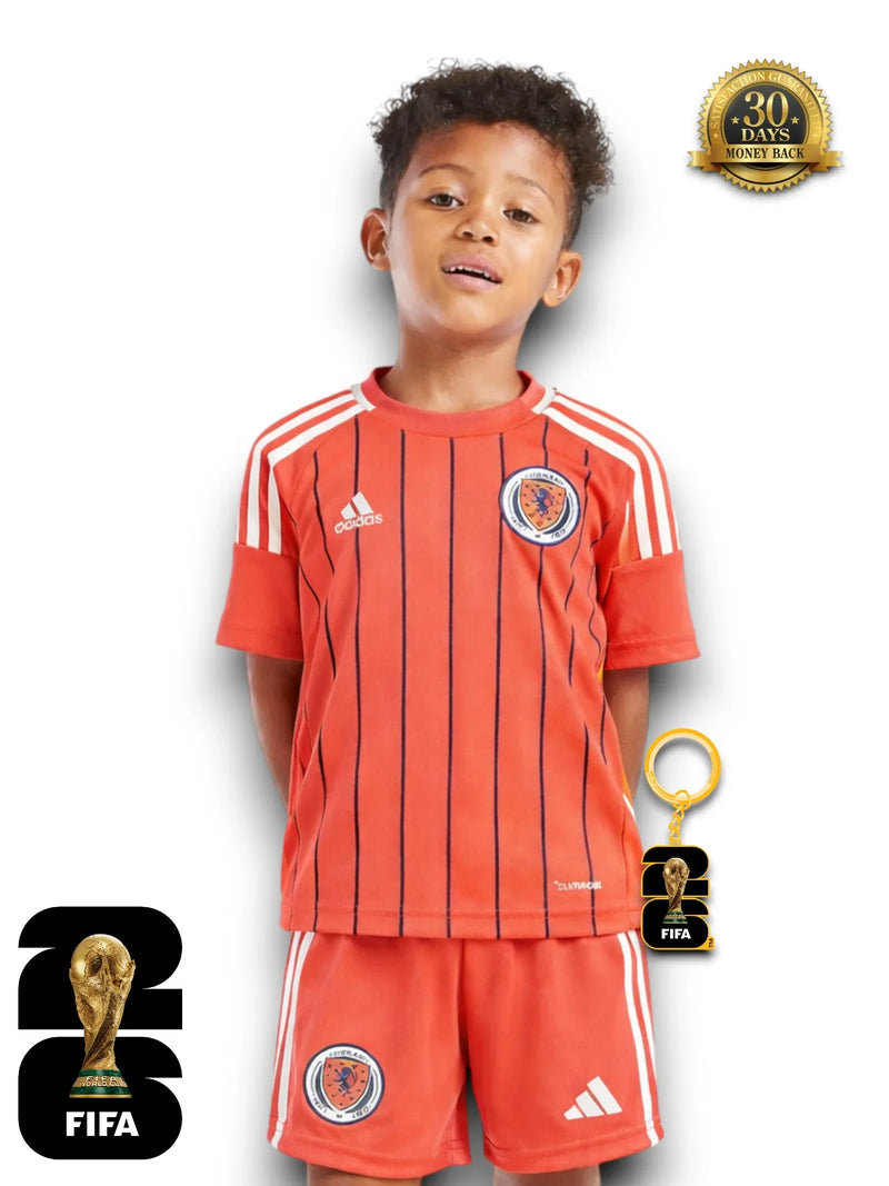 Kit Niños Escocia Mundial 2026 Camiseta Visitante