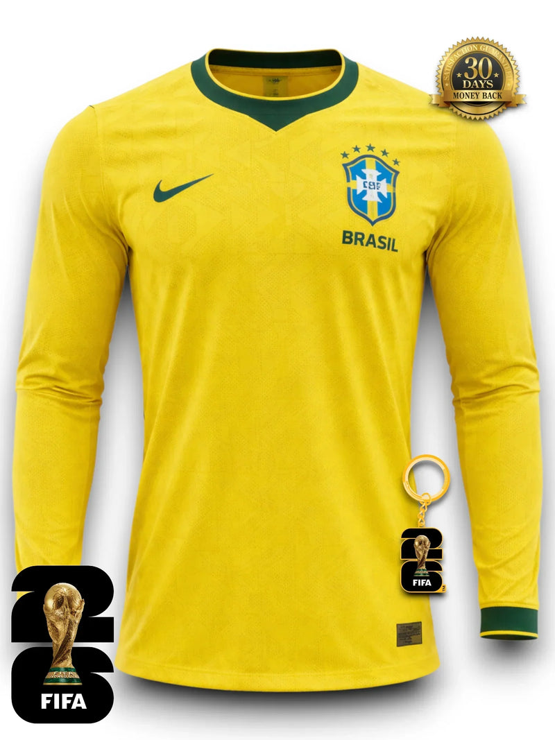 Camiseta de manga larga de Brasil para el Mundial 2026