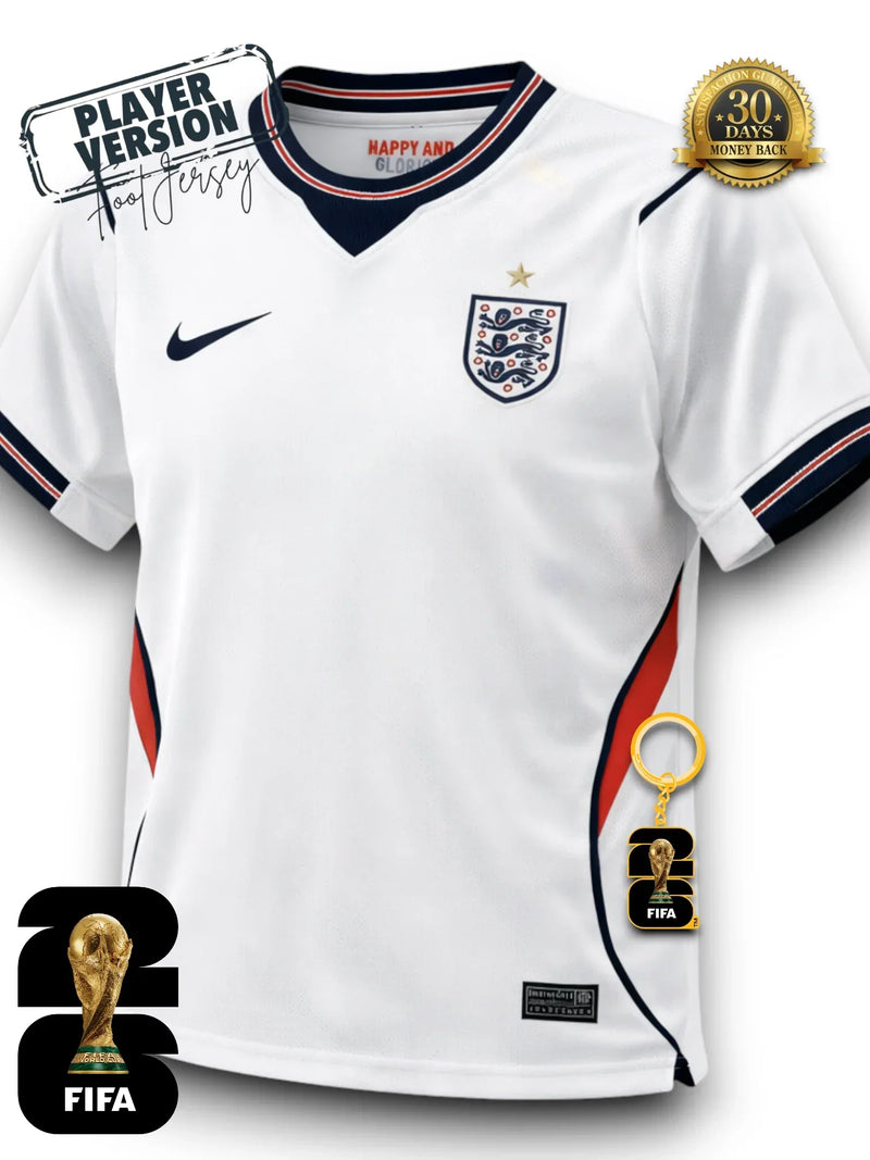 Camiseta de Inglaterra Mundial 2026 - Versión Jugador