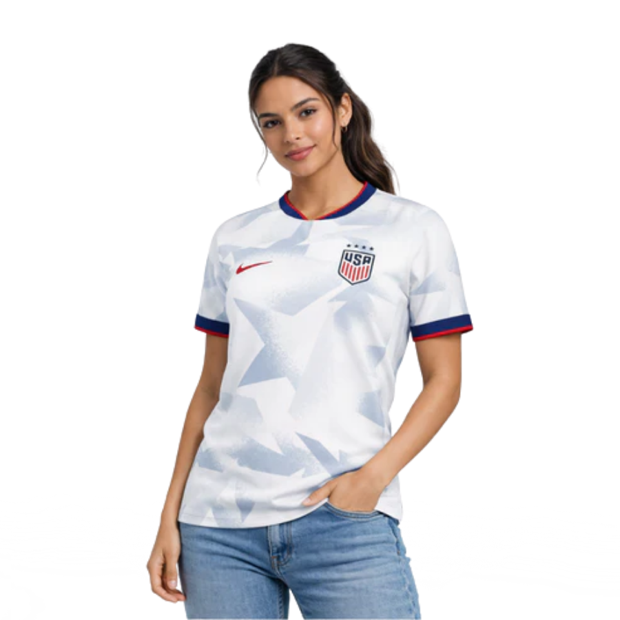 Estados Unidos USWNT 2025 Brillante Camiseta de Fútbol de Local para Mujer - Versión Aficionado