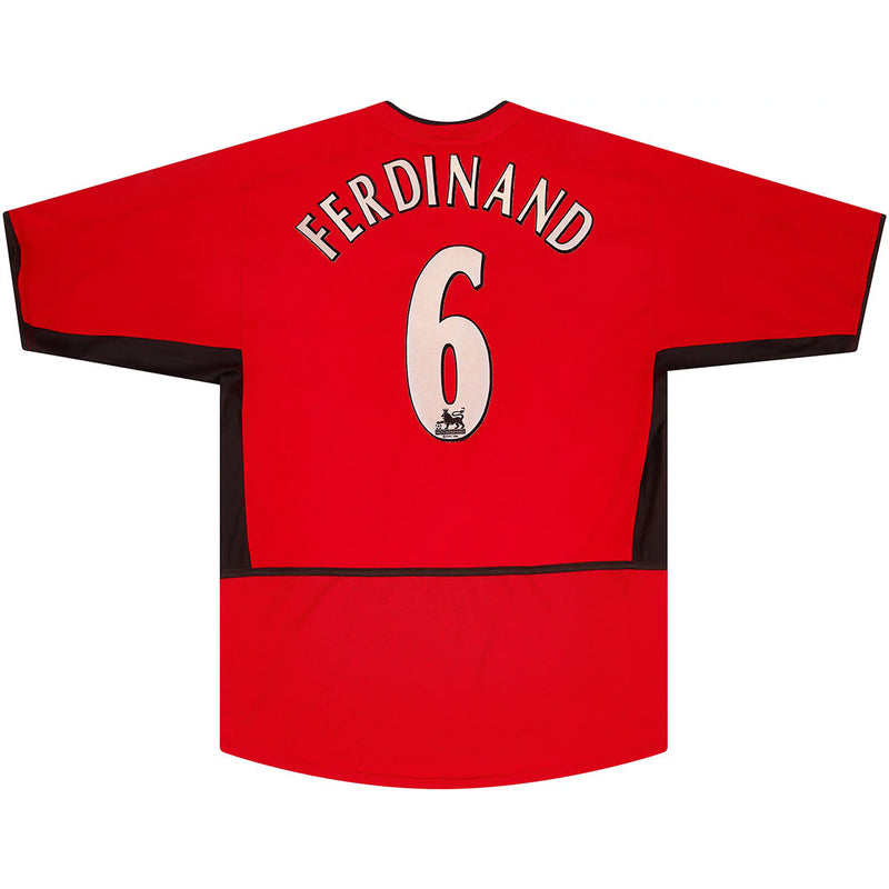 FERDINAND #6 Manchester United Camiseta Retro Local 2002/03