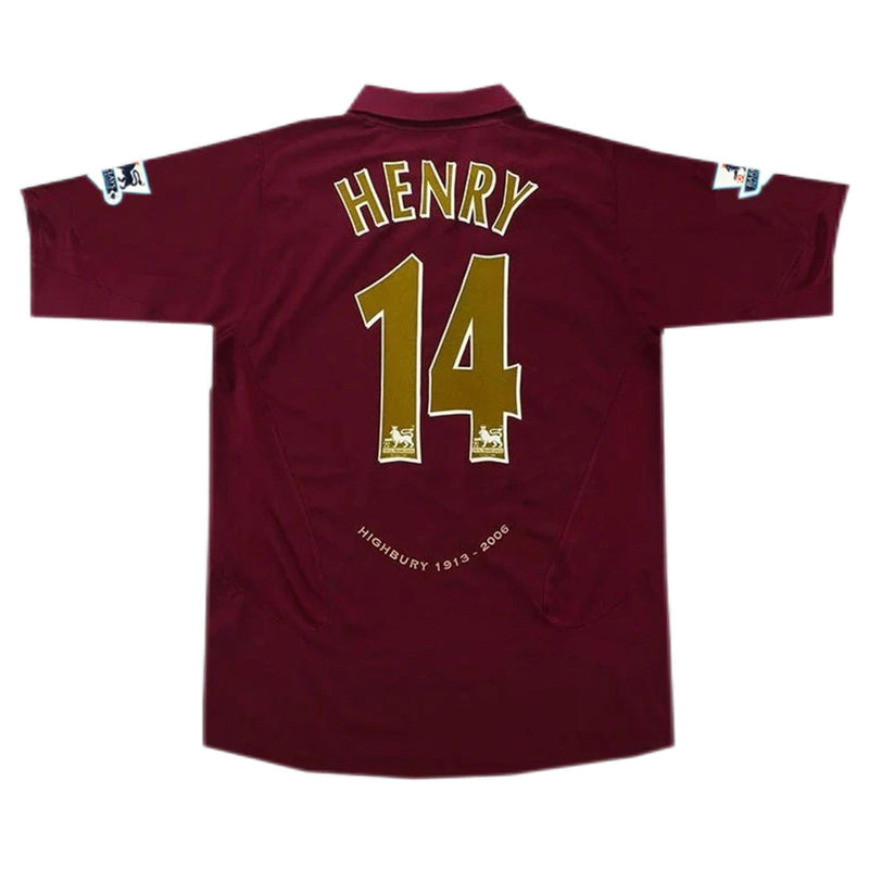 Camiseta retro local Arsenal HENRY #14 2005/06