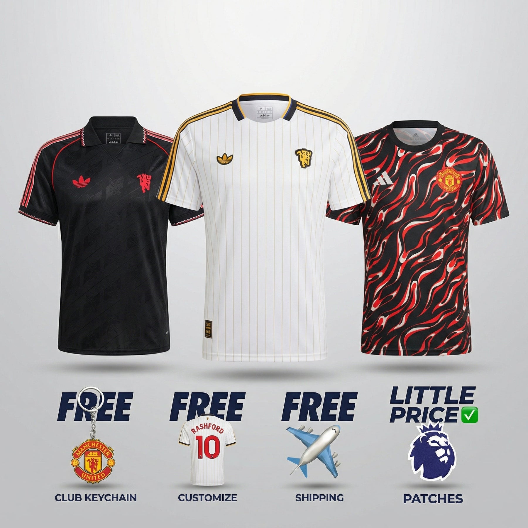 COMBO Manchester United 25/26 - Originales, Culturales y Especiales