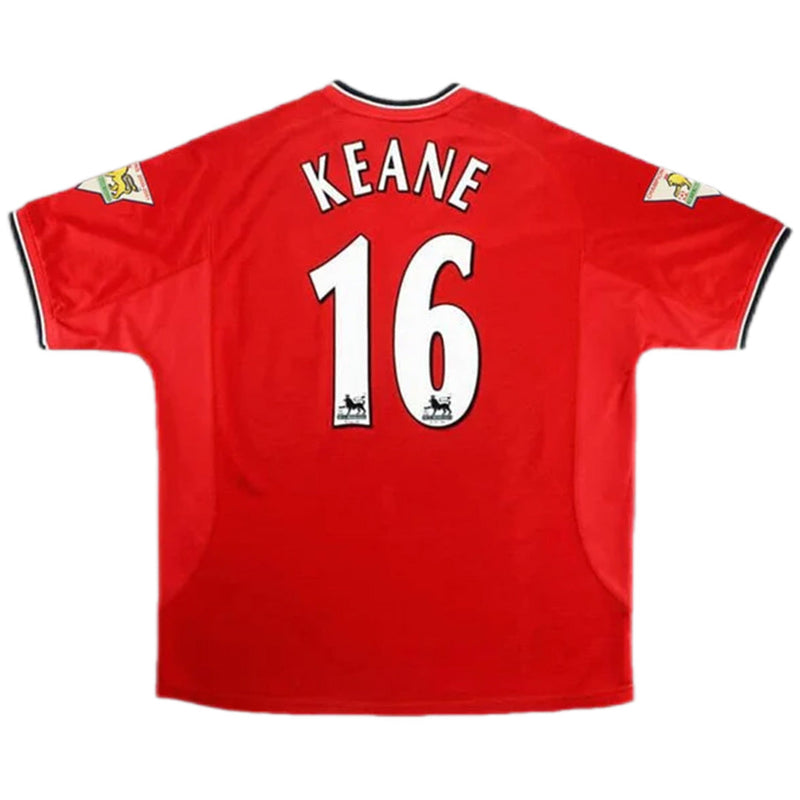 KEANE #16 Camiseta Retro del Manchester United Local 2000/01
