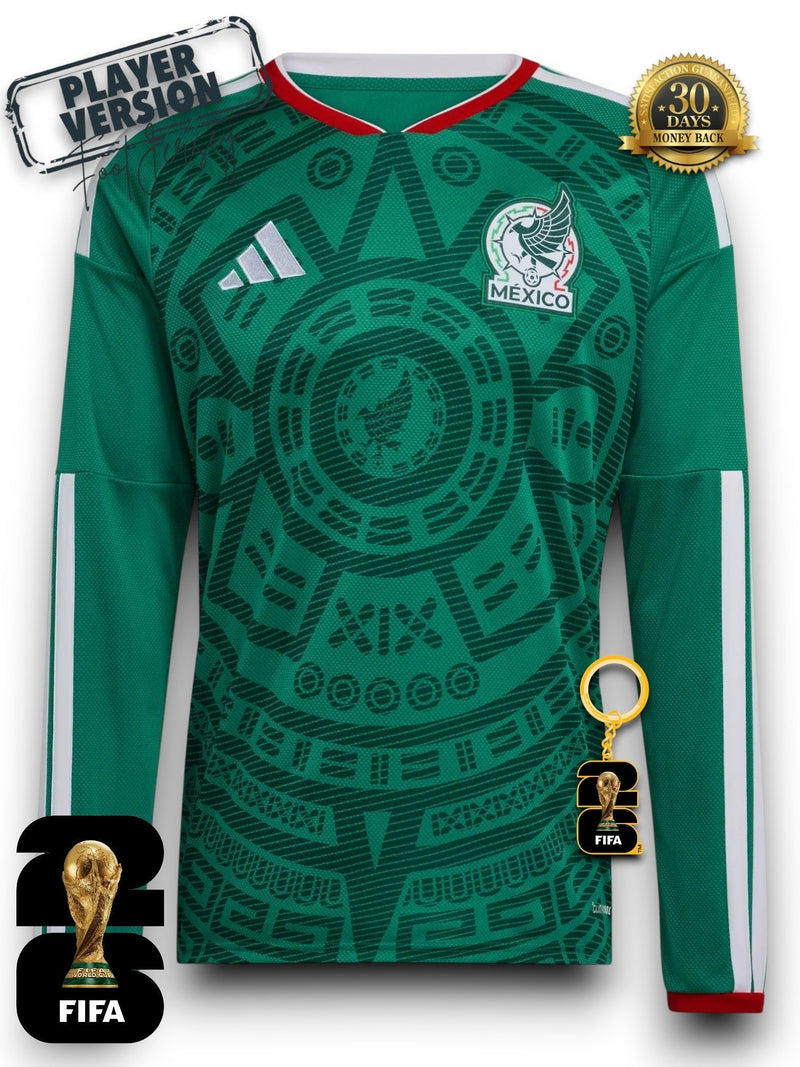 Camiseta México Mundial 2026 Versión Jugador Manga Larga