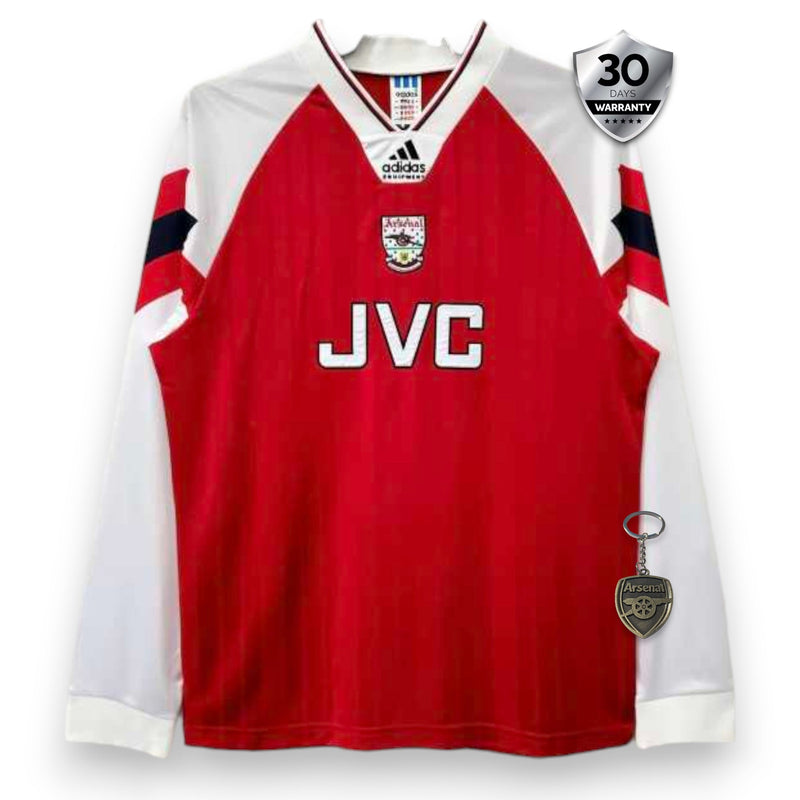 Camiseta retro del Arsenal local 1992/94 manga larga - Reedición