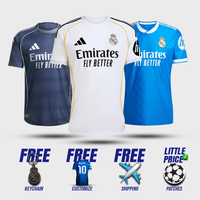 COMBO Real Madrid Equipación Local, Visitante y Tercera 2025/26