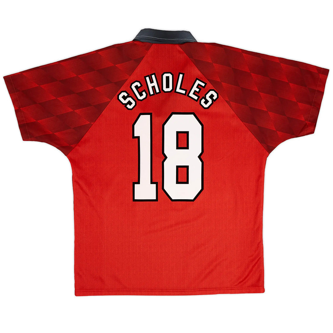 SCHOLES #18 Manchester United Camiseta Retro Local 1996/97