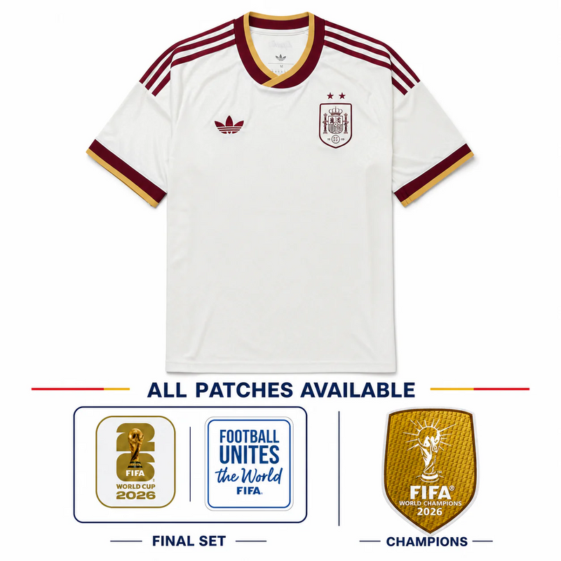 Spain WC 2026 Champion Away Fan Version - 2 Stars Winner ⭐⭐