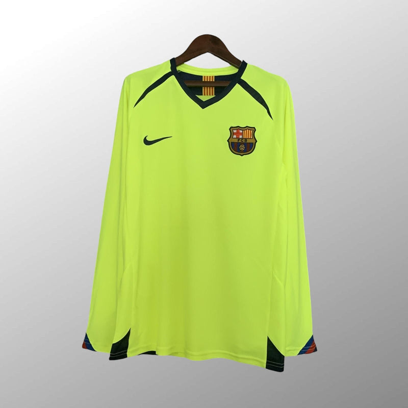 Camiseta Retro de Visitante del Barcelona 2005/2006 - Manga Larga