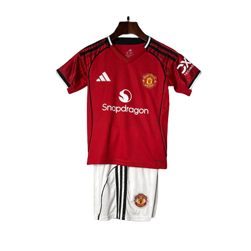 Manchester United 25/26 I Equipación local - Niño