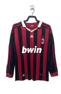 AC Milan 09/10 I Camiseta Local - Versión Retro Manga Larga