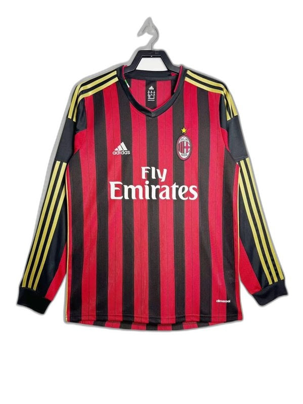 AC Milan 13/14 I Maglia Home - Versione retrò a maniche lunghe