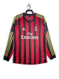 AC Milan 13/14 I Maglia Home - Versione retrò a maniche lunghe