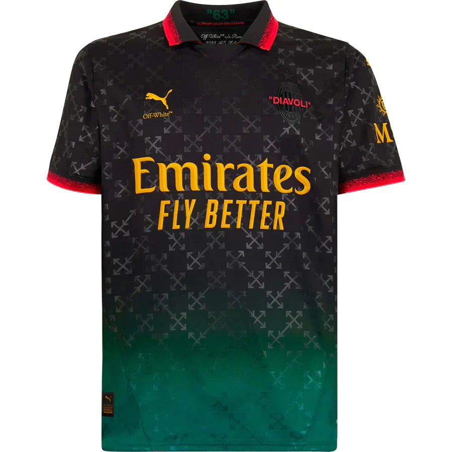 Maglia AC Milan 25/26 Edizione Commemorativa - Nera - Versione Fan