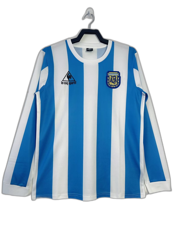 Argentina 1986 I Camiseta Local - Versión Retro Manga Larga