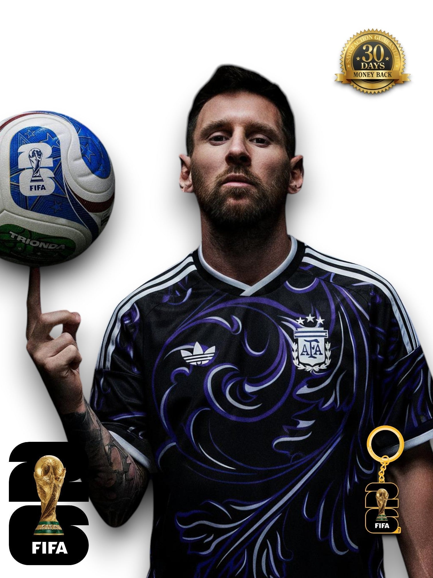 Camiseta de visitante de Argentina para el Mundial 2026