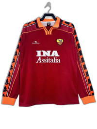 AS Roma 98/99 I Maglia Casa - Versione Retrò a Maniche Lunghe