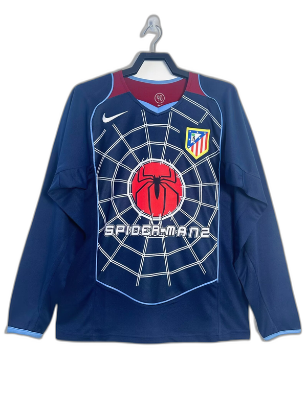 Camiseta de visitante retro de manga larga del Atlético de Madrid 04/05 II