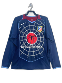 Camiseta de visitante retro de manga larga del Atlético de Madrid 04/05 II