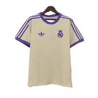 Camiseta Real Madrid 25/26 Edición Casual - Beige - Versión Fan