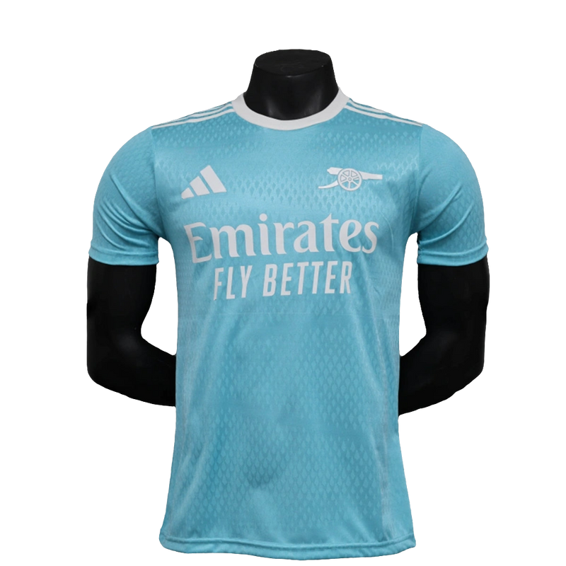 Camiseta Prepartido Arsenal 25/26 - Azul Cielo - Versión Jugador