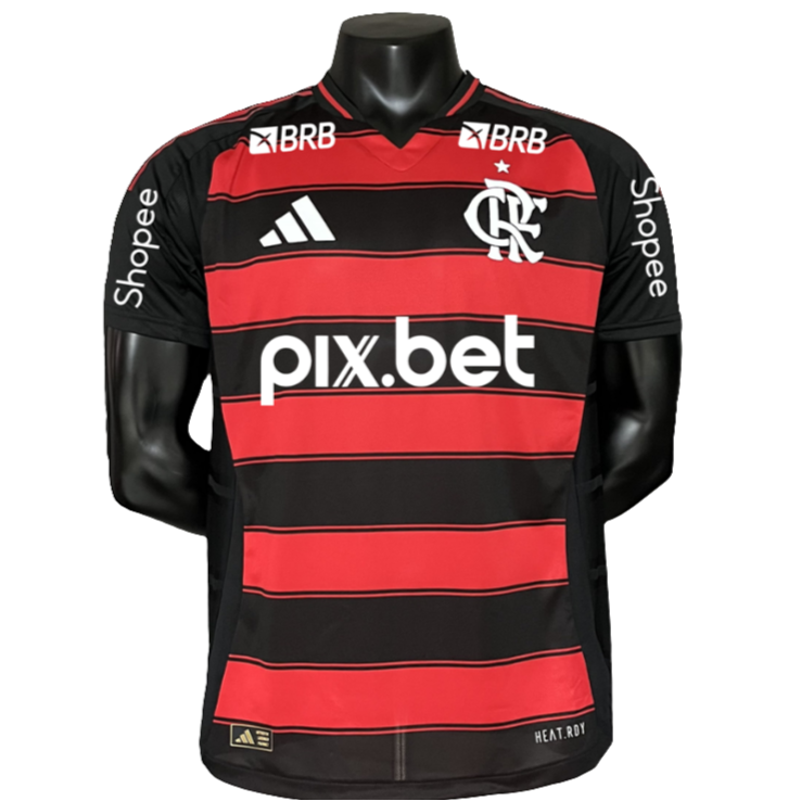 Flamengo 25/26 I Camiseta Local - Todos los patrocinadores - Versión jugador