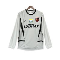 Flamengo 02/03 Goalkeeper Grey Jersey - Long Sleeve Retro Version