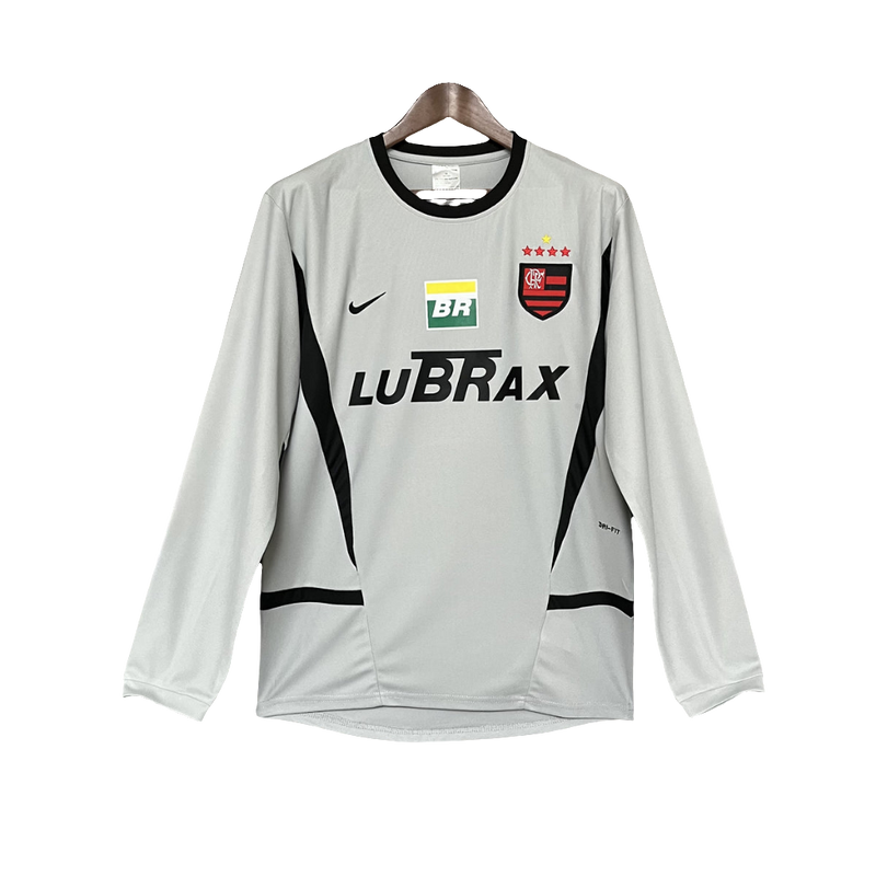 Flamengo 02/03 Portero Camiseta Gris - Versión Retro Manga Larga
