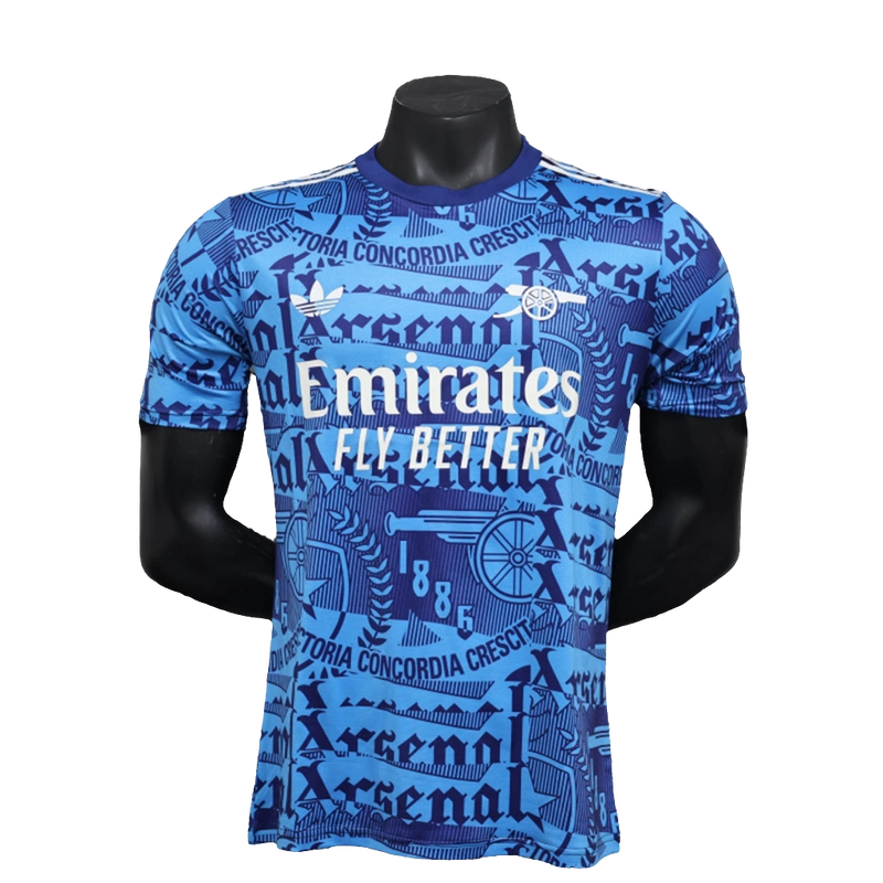 Camiseta prepartido Arsenal 25/26 - Azul - Versión Jugador