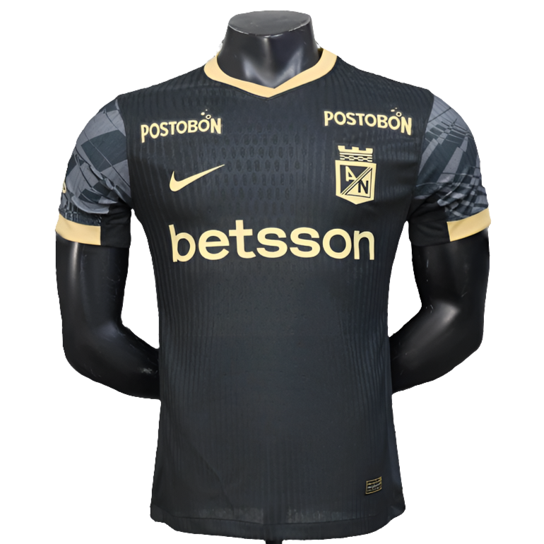 Camiseta del Atlético Nacional 25/26 Edición Negra - Versión Jugador