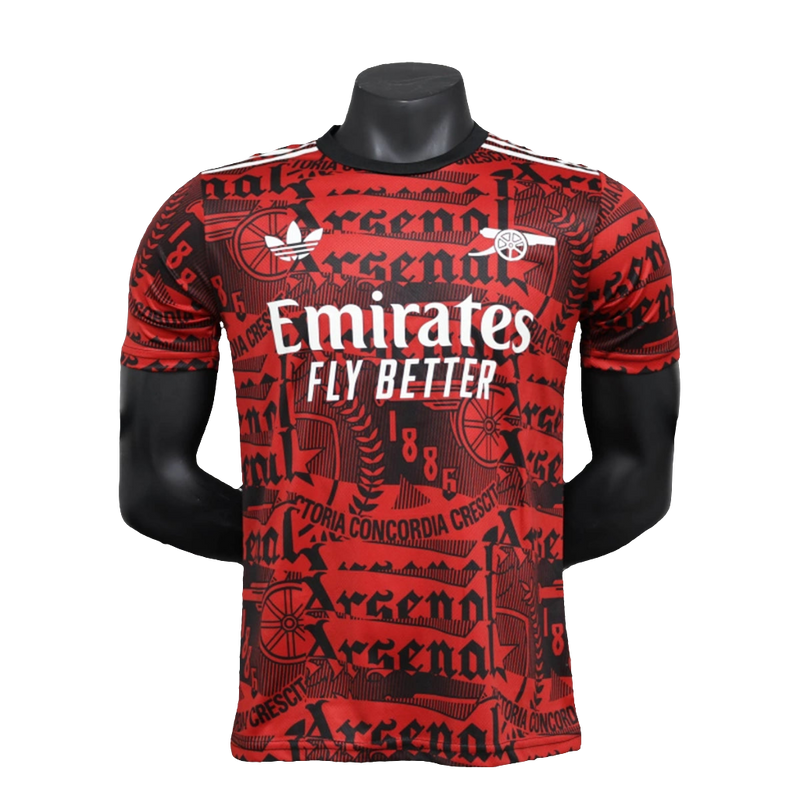 Camiseta de Entrenamiento Arsenal 25/26 - Rojo Oscuro - Versión Jugador