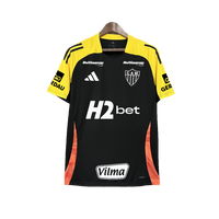 Camiseta de entrenamiento Atlético Mineiro 25/26 - Todos los patrocinadores - Negra - Versión aficionado