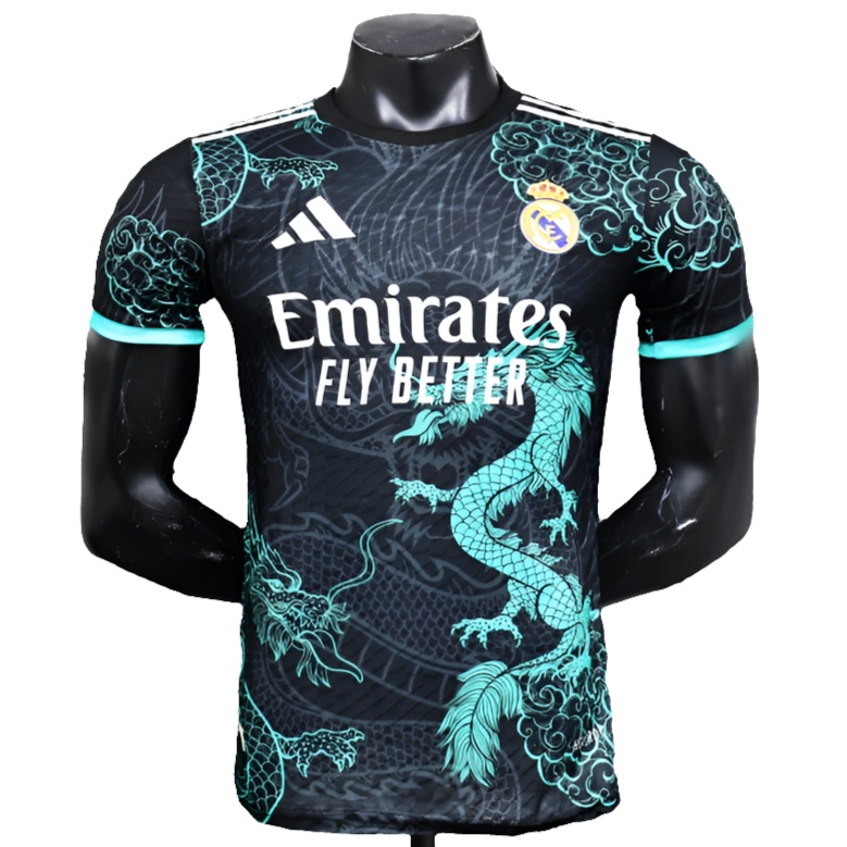 Camiseta Edición Especial Real Madrid 25/26 - Negro y Azul Cielo - Versión Jugador