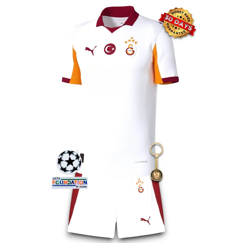 Equipación de visitante del Galatasaray para niños 2025/26