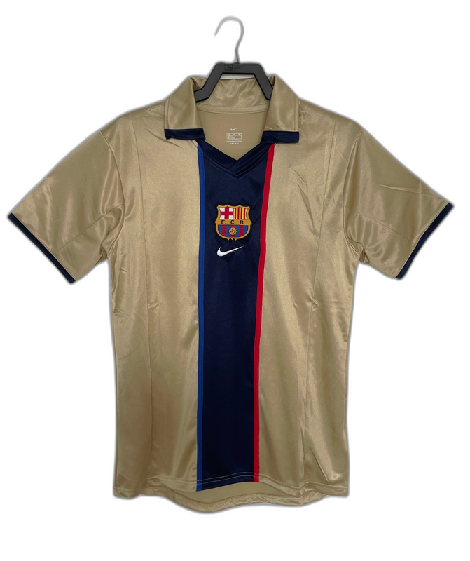 Barcelona 01/02 II Camiseta Visitante - Versión Retro