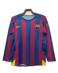 Barcelona 05/06 I Maglia Home - Versione Retrò Manica Lunga