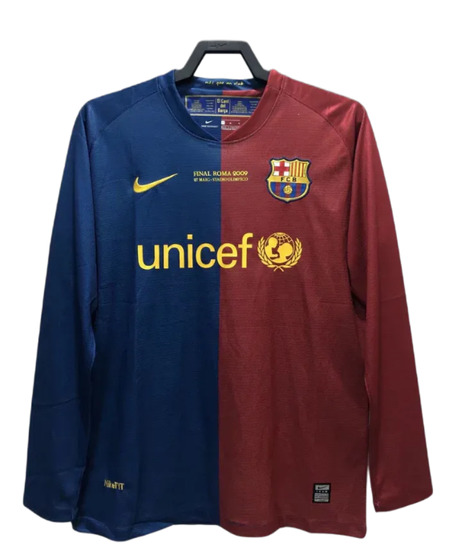 Barcelona 08/09 I Camiseta Local - Versión Retro Manga Larga
