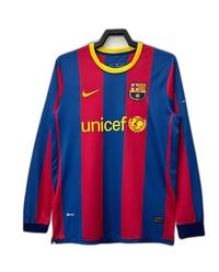 Barcelona 10/11 I Camiseta de casa - Versión retro de manga larga
