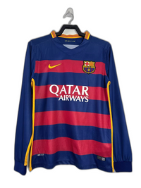 Barcellona 15/16 I Maglia Home - Versione retrò a manica lunga